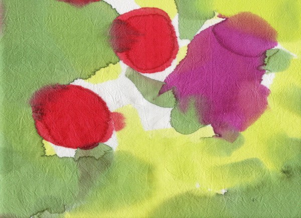 LANDSCAPE #8  painted silk on foam . 22x25 cm. 2015  